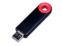 USB-флешка промо на 64 Гб прямоугольной формы, выдвижной механизм, красный USB-флешка промо на 64 Гб прямоугольной формы, выдвижной механизм, красный