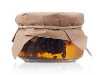 Мед с сосновой шишкой и кедровым орехом 120 гр. Мед с сосновой шишкой и кедровым орехом 120 гр.