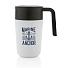 Термокружка из переработанного полипропилена GRS и нержавеющей стали с ручкой, 480 мл