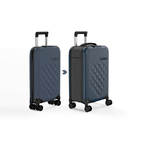 Чемодан складной Rollink Vega 360 55x40x20 см, 4 колеса, серо-синий Чемодан складной Rollink Vega 360 55x40x20 см, 4 колеса, серо-синий