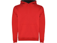 Толстовка с капюшоном Urban детская, красный/черный