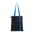 Шоппер Superbag black (чёрный с голубым)