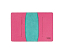 Обложка для паспорта Valerie Concept PSC9, бирюзовый/фуксия