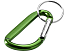 Timor брелок с карабином из переработанного алюминия, сертифицированного по стандарту RCS - Зеленый
