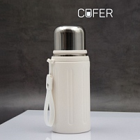 Термос Groove (слоновая кость)