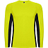 Спортивная футболка SHANGHAI L/S мужская, Флуоресцентный желтый/Черный