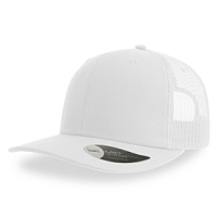 Бейсболка SONIC, 6 клиньев, пластиковая застежка, белый