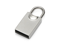 USB-флешка 2.0 на 16 Гб Lock, серебристый USB-флешка 2.0 на 16 Гб Lock, серебристый