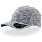 Бейсболка MASH-UP, 6  клиньев,  пластиковая застежка, серый меланж