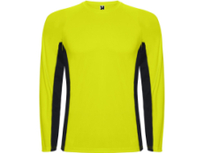 Футболка Shanghai  мужская с длинным рукавом, неоновый желтый/черный