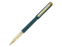 Ручка пластиковая шариковая Parliament, 0,7 мм, синие чернила, зеленый/золотистый
