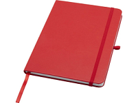 Teak блокнот А5 из переработан. материала в твердой обложке с линован. страницами - Красный