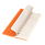 Блокнот Corsa slim, оранжевый