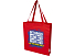 Madras эко- сумка с ластовицей из переработанного хлопка, сертифицированного согласно GRS, плотностью 140 г/м² - Красный