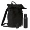 Подарочный набор Boston, черный (термобутылка, ЗУ, рюкзак)