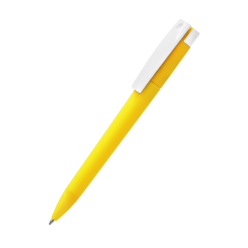 Ручка пластиковая T-pen софт-тач, Жёлтый