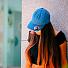 Бейсболка DAD HAT, 6 клиньев, металлическая застежка, синий