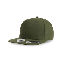 Бейсболка JAMES,6 клиньев,плоский козырек,ПВС застежка, оливковый