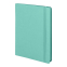 Ежедневник недатированный Shady, А5,  мятный, кремовый блок в линейку, зеленый обрез, мятный