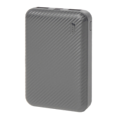Универсальный аккумулятор Rib 5 (5000 мАч), серый, 9,8х6.3х1,4 см, серый