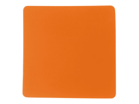 ПАТЧ КВАДРАТ soft-touch (оранжевый ) 5,5 х 5,5 см