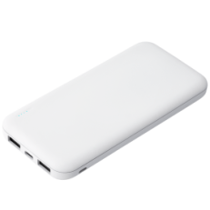 Внешний аккумулятор с подсветкой Luce 10000 mAh, белый