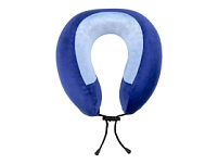 Подушка TORBER, дорожная, с эффектом памяти, синяя, полиэстер+спандекс Подушка TORBER, дорожная, с эффектом памяти, синяя, полиэстер+спандекс