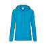 Толстовка женская без начеса LIGHTWEIGH HOODED SWEAT 240, голубой лазурный