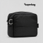 Несессер Superbag Bubble, стёганый, на молнии, с креплением на кольцо-карабин (черный)