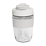 Стакан EASY с крышкой, 400мл, прозрачный, белый