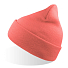 Шапка вязаная  двойная Wind-S, коралловый