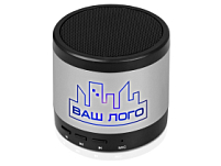 Портативная колонка Ring neon с синей подсветкой корпуса, серебристый Портативная колонка Ring neon с синей подсветкой корпуса, серебристый