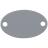 Шильдик металлический Alfa Oval, серый