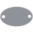 Шильдик металлический Alfa Oval, серый