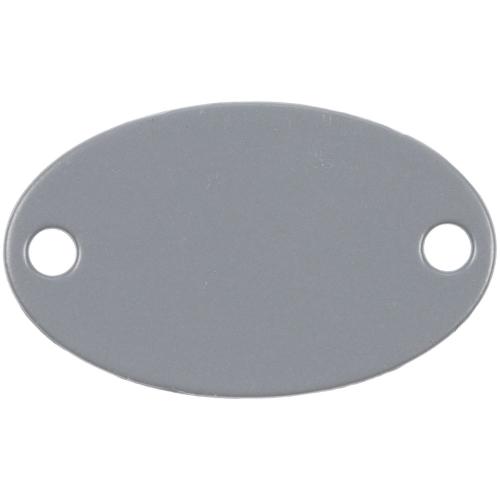 Шильдик металлический Alfa Oval, серый