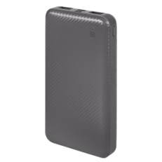 Универсальный аккумулятор Rib 10 (10000 мАч), серый, 13,5х6.8х1,5 см, серый