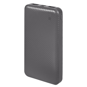 Универсальный аккумулятор Rib 10 (10000 мАч), серый, 13,5х6.8х1,5 см, серый