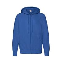 Толстовка без начеса LIGHTWEIGHT HOODED SWEAT JACKET 240, ярко-синий