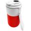 Термокружка вакуумная герметичная с дисплеем Clive To Go, Белый/Красный