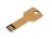 Флешка в виде ключа, 16 Гб, золотистый