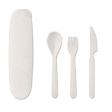 Набор столовых приборов, белый