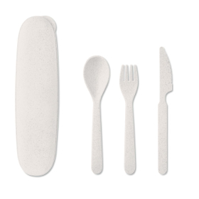 Набор столовых приборов, белый