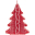 Свеча Kniteam, елка, красная