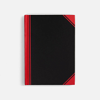 Блокнот Accenti Mini, черный с красным