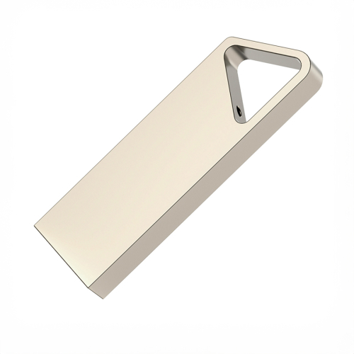 USB flash-карта SPLIT (16Гб), серебристая, 3,6х1,2х0,5 см, металл, серебристый