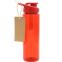 Пластиковая бутылка Ronny To Go с биркой, Красный
