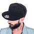 Бейсболка SNAP BACK, 6 клиньев, пластиковая застежка
, синий