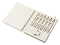 Набор цветных карандашей и листочков для рисования из молочной бумаги Artify, молочный