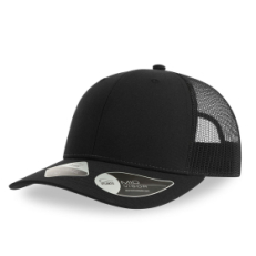 Бейсболка BRYCE, 6 клиньев, пластиковая застежка, переработанный полиэстер, черный