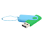 Флешка Designer To Go 2.0 USB 16Gb, Зеленый/Голубой